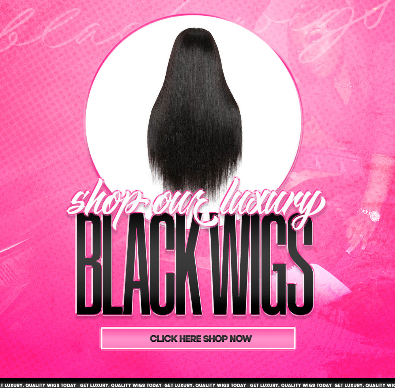 JHG Natural Black Wigs 180 Density